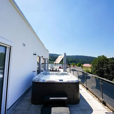 Lägenhet Penthouse Mit Whirlpool, Sauna, Xxl-terrasse Mit Bergblick & Tischfussball Waldkirchen