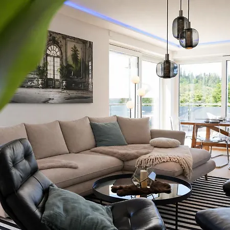 Penthouse Mit Whirlpool, Sauna, Xxl-terrasse Mit Bergblick&tischfußball Apartment