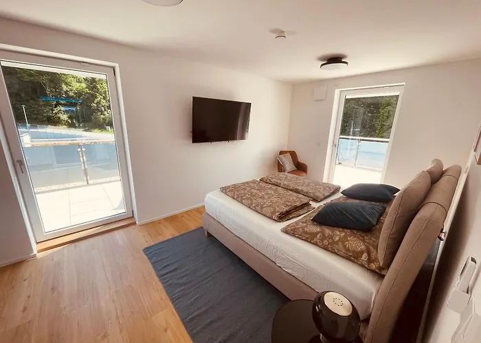 Modernes Penthouse Mit Whirlpool, Xxl-terrasse Mit Bergblick & Tischfussball Apartamento Waldkirchen