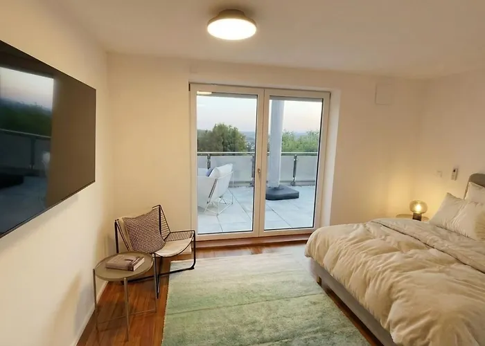 Modernes Penthouse Mit Whirlpool, Xxl-terrasse Mit Bergblick & Tischfussball Apartamento Waldkirchen